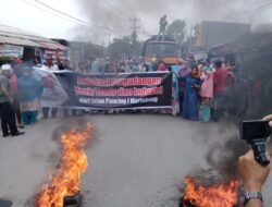 Massa Gerbraksu Gelar Aksi, Ributi Kerusakan Jalan dan Drainase di Martubung