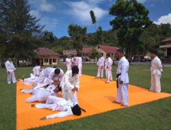 Puluhan Anggota Polres Abdya Ikut Latihan Bela Diri