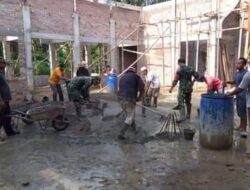 Koramil 15/Bandar Pulau Gotongroyong Pembangunan Masjid