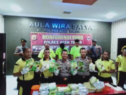 Tangkap 3 Pelaku, Polres Aceh Timur Amankan 28 Kg Sabu dari Fiber Ikan
