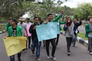 Mahasiswa Universitas Malikussaleh Gelar Aksi, Protes Keterlambatan Beasiswa