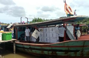 Begini Penampakan Kapal Kayu Pengangkut Logistik Pemilu di Kepulauan Terluar Singkil