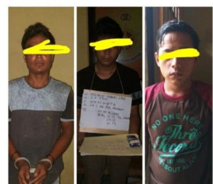 Polsek Barumun Tangkap Tiga Pria Pengedar Sabu