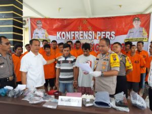 Dalam 21 Hari Satresnarkoba Polres Sergai Amankan 21 Tersangka