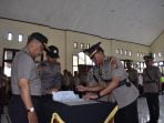 Serah Terima Jabatan 2 Perwira di Polres Aceh Selatan