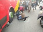 Karyawan PLN Tewas Dihantam Bus Medan Jaya di Jalinsum Medan-Kisaran