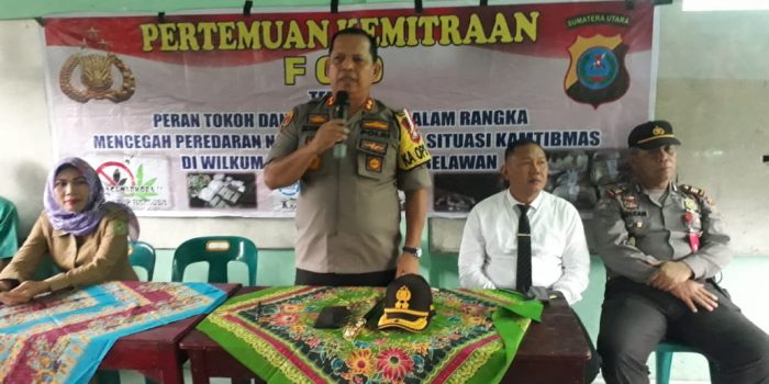 Kapolres dan Petinggi Polres Pelabuhan Belawan Kunjungi Sekolah Harapan Mekar