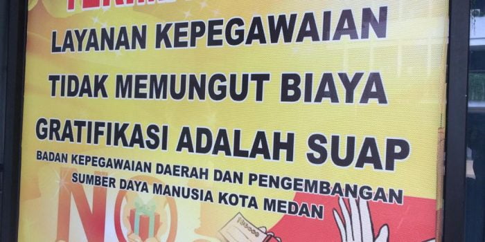 Terima Setoran dari Kadis, Himbauan  Anti Korupsi di Kantor Walikota Medan Hanya Selogan