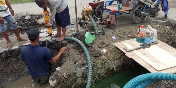 Pipa Transmisi Diameter 400mm Bocor, Pelayanan PDAM Tirtanadi Terganggu