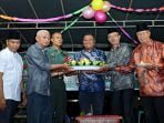 H Surya Dilantik Jadi Bupati,  Warga Sei Dadap Potong Nasi Tumpeng