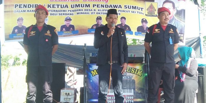 Silaturahmi Pendawa Desa Bandar Klippa, Ruslan: Organisasi ini Harus Solid dan Guyub