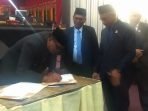 DPRK  Sahkan APBK Aceh Singkil 2020 Rp938 Miliar