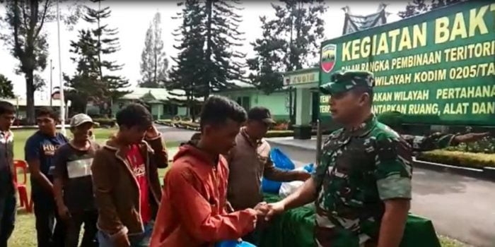 Menyambut Hari Juang TNI-AD ke-74, Kodim 0205/TK Lakukan Penghijauan dan Adventure
