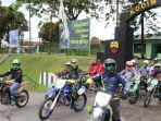 Puluhan Crosser Ikut Menyambut Hari Juang TNI-AD, Jajal Track Kaki Gunung Sibayak