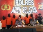 Polres Aceh Selatan Bekuk Gerombolan Pencuri Kerbau Lintas Aceh