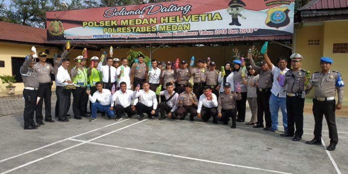 Kapolsek Helvetia Ingatkan Personel Harus Banyak Minum