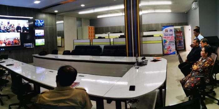Tepis Berita Hoak, Terkelin Teleconfrence Pantau Perkembangan  Penanganan  Covid-19