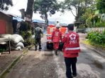 Bantu Pemkab Karo Mitigasi Covid-19, PMI Gelar Penyemprotan Disinfektan di Berastagi