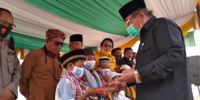 Baksos Ormas MKGR, Wagirin Arman Serukan Masyarakat Tak Terpecah Karena Pilkada