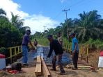 Hari Ini Perbaikan Jembatan Sungai Batang Pisusuk Selesai