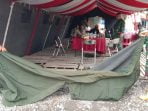 Dan SSK dan personil TMMD Ke -109 Kodim 0201/BS Himbau Selalu Jaga Kebersihan Posko