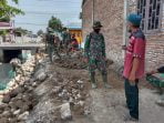 Satgas TMMD Pacu Pembangunan Bronjong Penahan Banjir di Tanah Enam Ratus