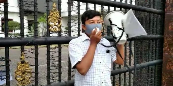 Geramsu Kembali Demo di Kejatisu Minta Dugaan Korupsi di Dinas PUPR Deli Serdang Diusut
