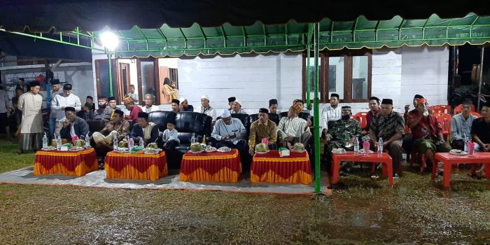 Meski Diguyur Hujan, Da’wah Maulid Terus Berlanjut di Gampong Simpangwie