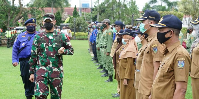 Dandim 0204 Pimpin Apel Pasukan Penegakan Disiplin Covid-19 di Halaman Pemko Tebingtinggi