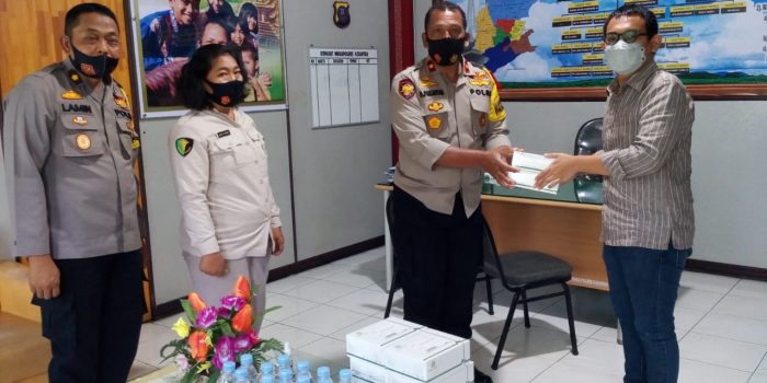 DPD TMP Sumut salurkan Bantuan Rapid Test Kepada Polres dan BNN Pematangsiantar
