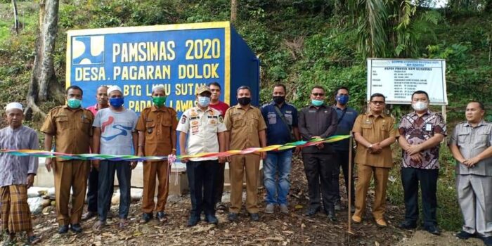 Bangunan Pamsimas Diresmikan Wabup Palas di Desa Pagaran Dolok Palas