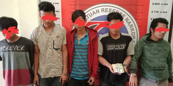 Polisi Tangkap Terduga Pengedar dan Pemakai Narkotika di Palas