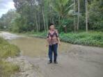 Jalan Provinsi di Jalan Lintas Sibuhuan Menuju Kecamatan Sosopan Rusak Parah