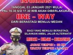 Poldasu Reka Arus Satu Arah Brastagi-Medan di Puncak Perjalanan Balik Libur Tahun Baru