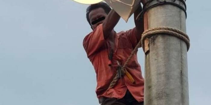 Lima Kelurahan Didua Kecamatan Pangkalan Brandan Nikmati Bantuan Penerangan Jalan