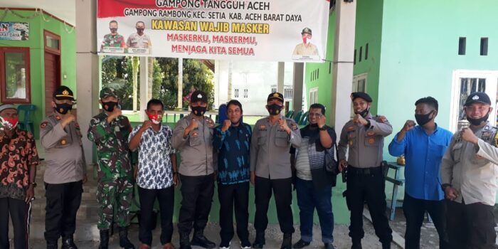 Wakapolres Abdya Tinjau Kampung Tangguh di Desa Rambong