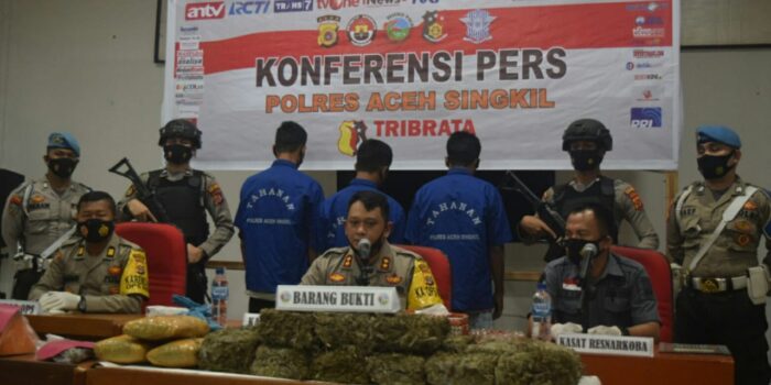 Polres Aceh Singkil Tangkap Bandar Narkoba Dengan BB Terbesar