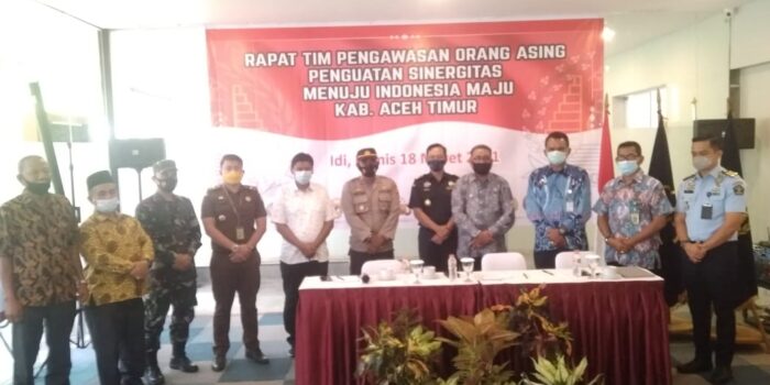 Pemkab Aceh Timur Bahas Pengawasan WNA dengan Imigrasi Langsa