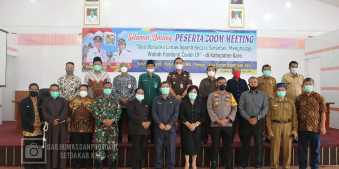 Jalankan Instruksi Gubsu, Pemkab Karo Gelar Doa Lintas Agama Bersama Forkopimda