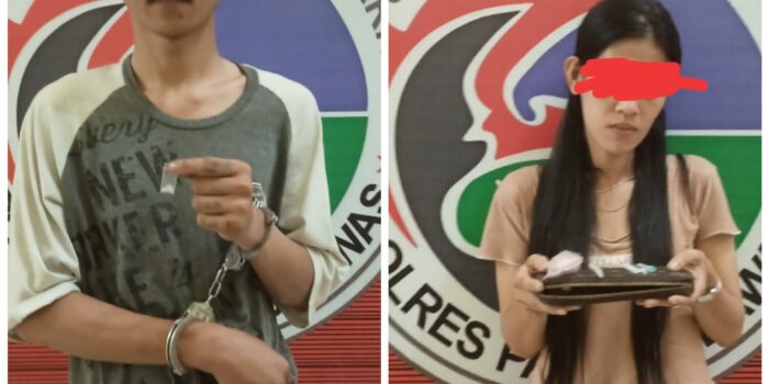 Wanita Cantik dan Pria Ganteng Disergap Satres Narkoba Polres Palas
