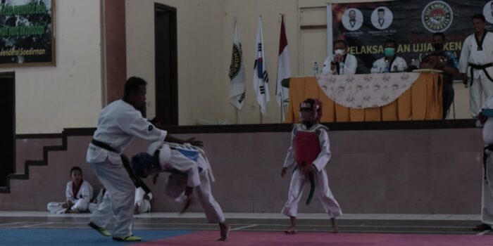 Ratusan Taekwondo Club Korem 011/LW Ikuti Ujian Kenaikan Tingkat