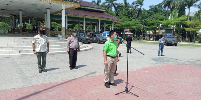 Ardhani Pimpin Apel Patroli Prokes dan Pengawasan PPKM Mikro