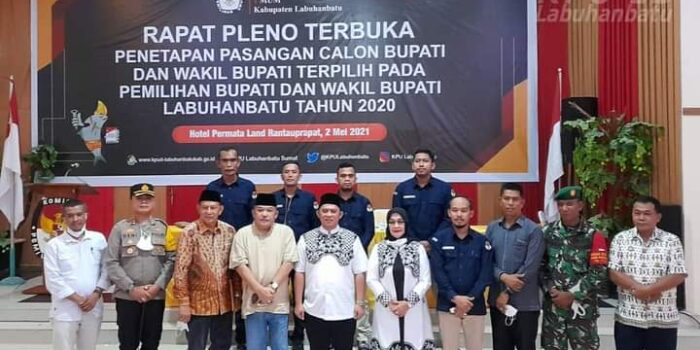 Erik Atrada Ritonga-Ellya Rosa Siregar Ditetapkan Bupati dan Wakil Bupati Terpilih