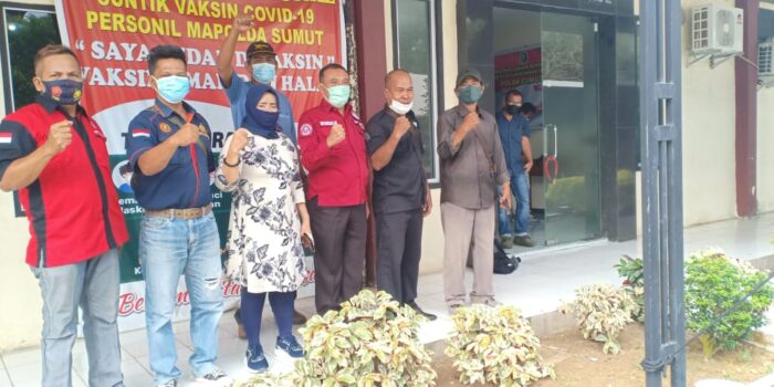 Wartawan unit Poldasu Kembali Divaksin Covid-19 Tahap II