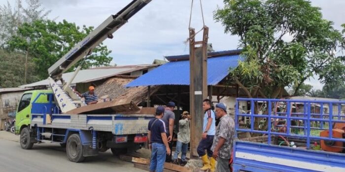 Dishub Langkat Pindahkan Portal Tanjung Beringin Pasar 10