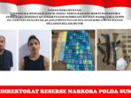 Poldasu Tangkap 3 Jaringan Narkoba Internasional