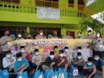 Sambut HUT Bhayangkara Ke-75 , Polsek Medan Area Berbagi Rezeki dengan Warga Sekitar