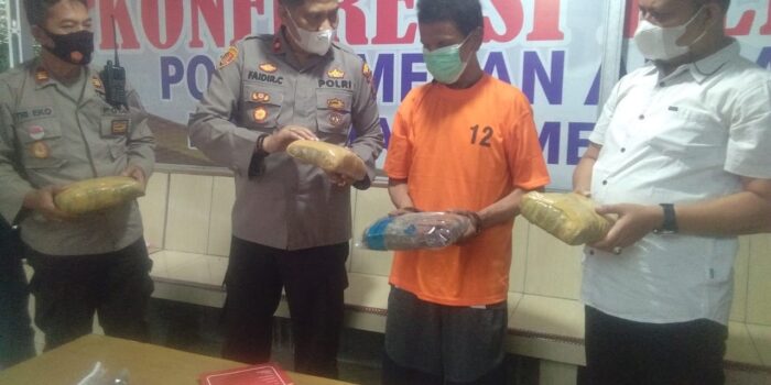 Polsek Medan Area Ringkus Bandar Ganja