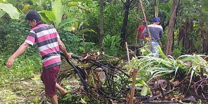 Warga Lingkungan VI Denai Gotongroyong Sambut Idul Adha