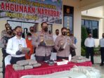 Polres Langsa, Gagalkan Ganja Suludupan Dari Gayo Lues